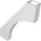 Ekena Millwork 4-in. W x 26-in. D x 34-in. H Westlake Architectural Grade PVC Knee Brace BRCP04X26X34WTL - alternate 3